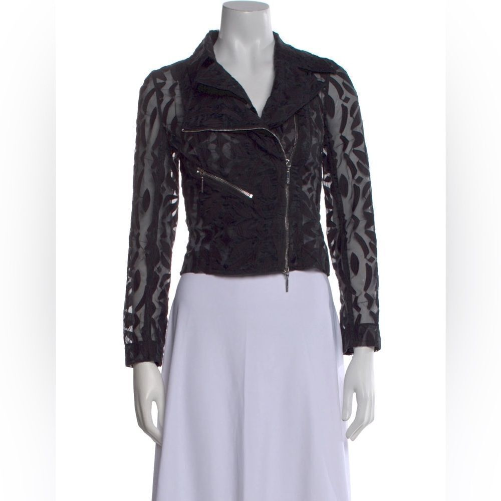 Anne Fontaine Sheer Long Sleeve Jacket